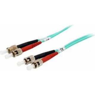 👉 Glasvezelkabel turkoois Equip ST/ST 50/125Î¼m 5.0m 5m ST Glasvezel kabel 4015867193525