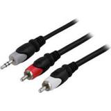 👉 Audiokabel Deltaco MM-144 15m 3.5mm 2 x RCA Multi kleuren audio kabel 7340004633822