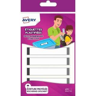 👉 Etiket grijs Avery Family gelamineerde etiketten, ft 8,5 x 1,7 cm, grijs, ophangbare etui met 24 etiketten 5014702029875
