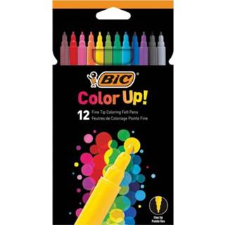 👉 Viltstift Bic viltstiften Color Up, kartonnen etui met 12 stuks in geassorteerde kleuren 3086123499300