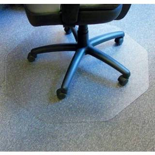 👉 Vloermat antislip Cleartex Chairmat, 9-hoek met ondergrond, ft 98 x cm 5060044745447