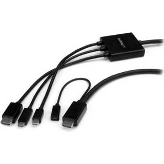 👉 DisplayPort mannelijk USB CE passief electronica StarTech.com USB-C, HDMI of Mini naar converter kabel 2 m adapterkabel video adapter 65030865623