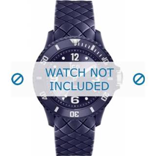 Watch blauw leder Ice horlogeband 007271 20mm + standaard stiksel
