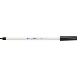 Edding Viltstift textiel rond zwart active 2127794 4600 Viltstift zwart textiel active edding 4600 rond 1mm 4004764022915