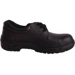 👉 Lage schoenen zwart laag staal kantoor meubilair nerfleer mannen schoen S1P SRC - Manutan