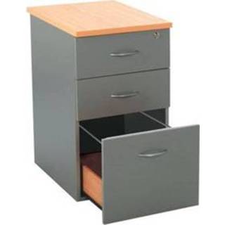 👉 Ladeblok grijs beuken gemelamineerd modern zelfbouw kantoor meubilair BASIK Staand - 3253310121119