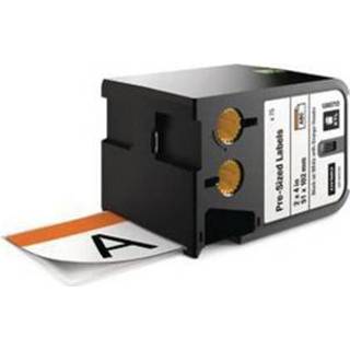 👉 Oranje zwart kantoor meubilair Label voor Dymo XTL - Veiligheid