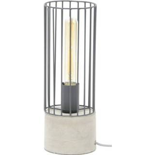 👉 Tafellamp grijs staal Darkan 34 cm hoog -