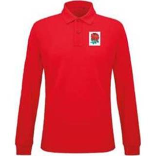 👉 Rugbyshirt rood Rugby Vintage - Engeland Retro Shirt