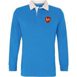 👉 Rugbyshirt blauw Rugby Vintage - Frankrijk Retro Shirt 1980's