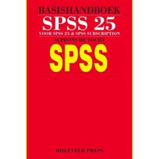 👉 Boek Basishandboek SPSS 25 - Alphons de Vocht (9055482684) 9789055482689