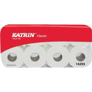 👉 Toiletpapier Katrin Classic, 2-laags, 400 vel per rol, pak van 8 rollen 6414301014309