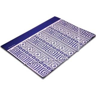 👉 Blauw Pergamy Ethnic elastomap met kleppen, ft A4, 8435506903616