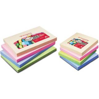 👉 Houten blok pastel Pergamy notes, ft 76 x 127 mm, 4 geassorteerde kleuren, pak van 12 blokken 8435506917620