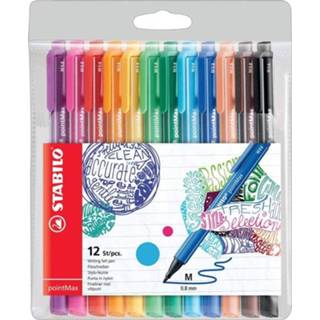 👉 Etui Stabilo schrijfstift pointMax, met 12 stuks in geassorteerde kleuren 4006381503679