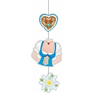 👉 Small active vrouwen Oktoberfest dame torso decoratie 70 cm
