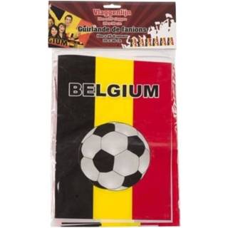 👉 Vlaggenlijn zwart geel rood België 10 Meter 20x30cm Zwart/geel/rood 8711252796840