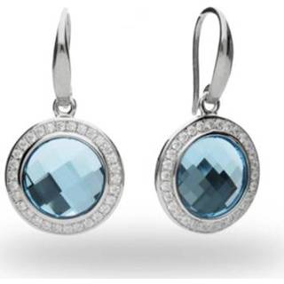 👉 Chessboard Oorbellen met Blauw Swarovski Kristal en Zirkonia?s