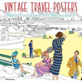 👉 Vintage travel poster Posters (Art Colouring Book) 9781786647900