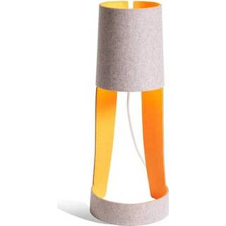 👉 Tafel lamp oranje grijs Tafellamp Mia grijs-oranje