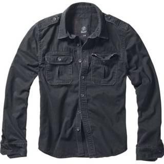 👉 Shirt zwart XL male Brandit Vintage Overhemd 4051773055687