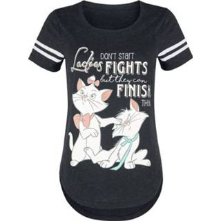 👉 Shirt zwart XXL vrouwen gemêleerd meisjes Aristocats Ladies Don't Start Fights Girls 2654111354170