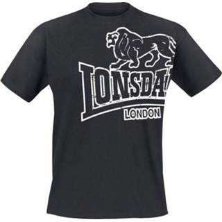 👉 Shirt zwart XL male Lonsdale London Langsett T-shirt 4250818808084