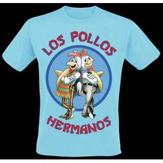👉 Shirt blauw lichtblauw s male Breaking Bad Los Pollos Hermanos T-shirt 7333060274719