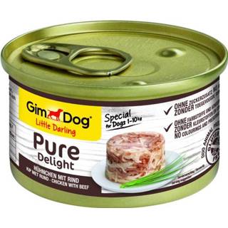 Gimdog Little Darling Pure Delight Kip&Rund - Hondenvoer m-4002064513003 Hondenvoer Gimdog Little Darling Pure Delight 85 g Kip&Rund - 4002064513034