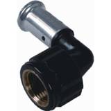 👉 Kunststof Henco persfitting met 2 aansluiting 6PK, kunststof, bocht 5414764040038