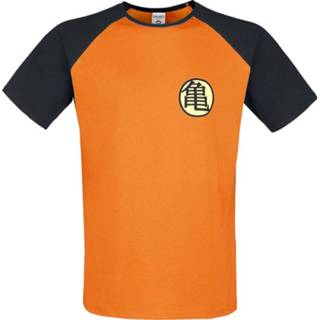👉 Shirt oranje zwart oranje-zwart s male Dragon Ball Z - Kame Symbol T-shirt 3700789216841