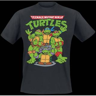 👉 Shirt zwart s male Teenage Mutant Ninja Turtles Group T-shirt 7333060301972