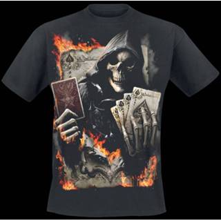 👉 Reaper zwart XXL male Spiral Ace T-shirt 5055800625323