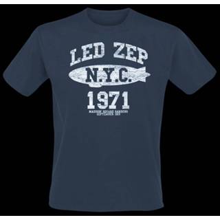 👉 Shirt blauw Led Zeppelin XL male NYC 1971 T-shirt 5056187703963