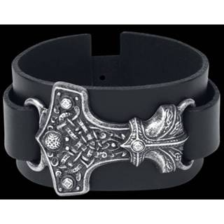 👉 Armband standard male standaard Alchemy Gothic Thor's Hammer Lederen