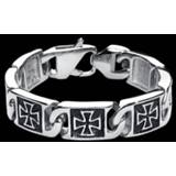 👉 Armband zilverkleurig standard male EtNox hard and heavy Iron Cross 4251189252902