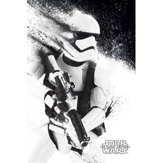 👉 Poster zwart wit zwart-wit standard unisex Star Wars Episode VII - Stormtrooper 5050574336628