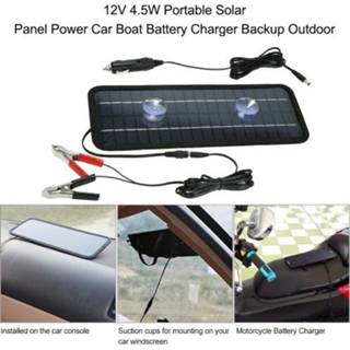 👉 Batterij oplader 18V 4.5W Portable Solar Panel Power Car Boat Battery Charger Backup Outdoor