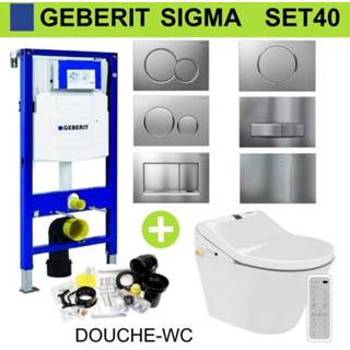 👉 Toiletset Geberit UP320 set40 Maro D'Italia DI600 Douchewc met Sigma drukplaat 8719304413165