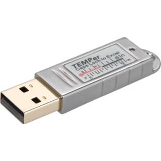 👉 Thermometer zilver PCsensor USB Hygrometer Temperature Sensor Data Logger Recorder for PC Laptop Silver