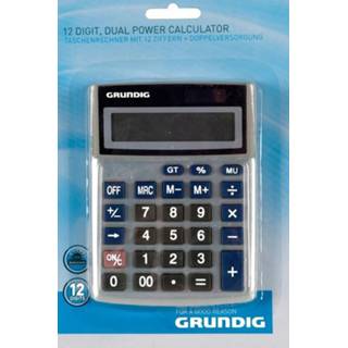 👉 Calculator Grundig met dubbele voeding, 12 cijfers 8711252466637