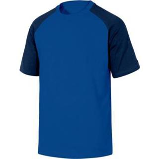 👉 Werk shirt bicolor katoen kantoor meubilair XXL t-shirt blauw Werkshirt Genoa 3295249210403