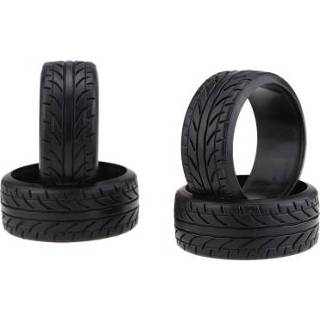 👉 Plastic 4Pcs/Set 1/10 Grain Drift Car Tires Hard Tyre for Traxxas HSP Tamiya HPI Kyosho RC Part