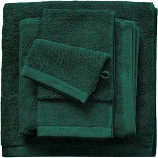 Marco Polo Timeless Tone Uni Pine donkergroen katoen handdoek false Donkergroen katoen handdoek false Marc O'Polo Timeless Tone Uni Pine Green-Handdoek (50 x 100 cm) 8715944570886