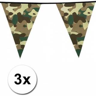 👉 Grootverpakking volwassenen met 3 Camouflage vlaggenlijnen