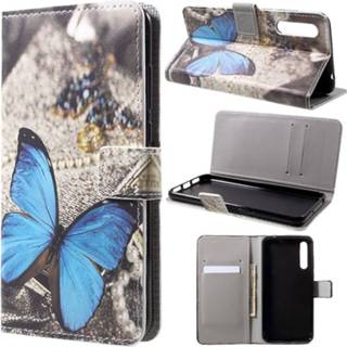 👉 Portemonnee blauw Style Series Huawei P20 Pro Wallet Case - Vlinder 5712579641991 1522765367000