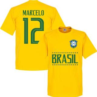 👉 Shirt geel Brazilie Marcelo 12 Team T-Shirt -