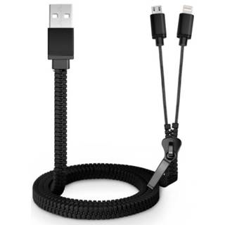 👉 MicroUSB en Apple Lightning USB kabel - Rits design