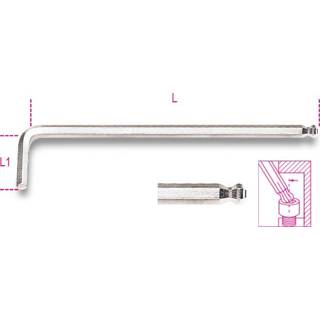 👉 Stiftsleutel Haakse zeskant met kogelkop, extra-lang model 96LBP 10 8014230664880