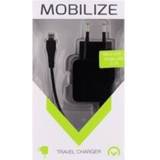 👉 Thuislader zwart Mobilize USB 3100mA + USB-C kabel 8718256809941